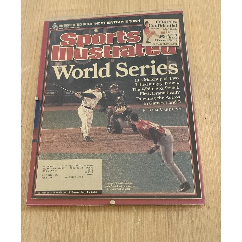 SPORTS ILLUSTRATED-OCTOBER‎ 31,2005 WORLD SERIES White Sox Astros